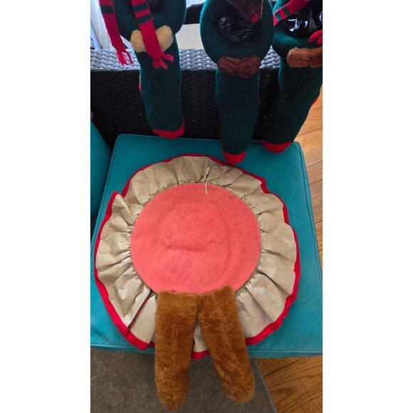 Vintage Large Teddy Bear Wreath AND 3 Stockings All Handmade, Read Description - Picture 14 of 16